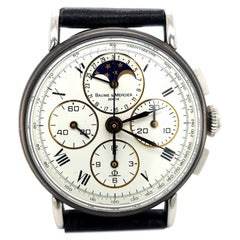 Vintage Baume & Mercier, Chronograph, Moonphase, Cal Lemania Ref. 6102.099 Wrist Watch
