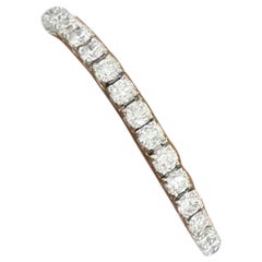 13 Carat White Brilliant Cut Tennis Diamond Bracelet