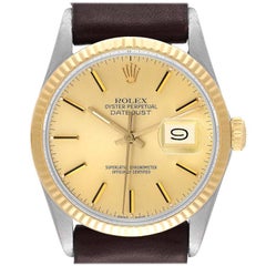 Rolex Datejust 36 Steel Yellow Gold Vintage Mens Watch 16013