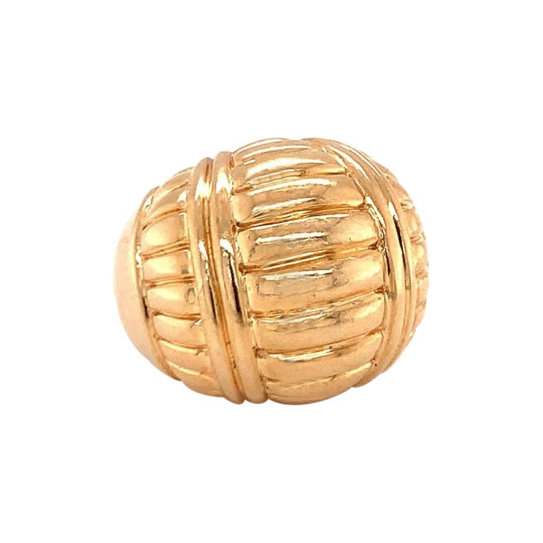 14K Yellow Gold Dome Ring, circa 1970s