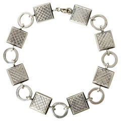 Modernist Silver Bracelet from Atelier Borgila, Sweden, 1950