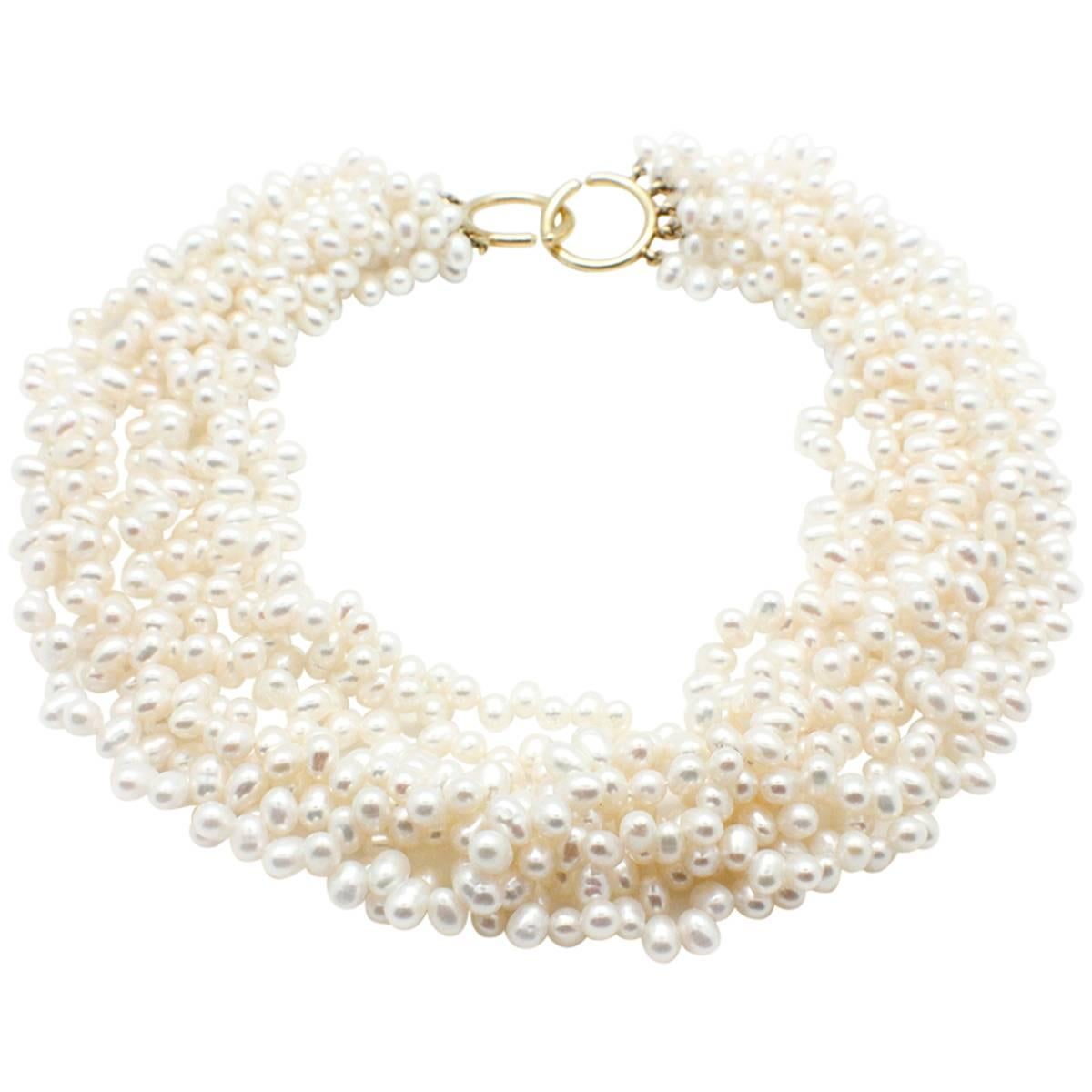 Paloma Picasso & Tiffany & Co. Adjustable Length Torsade Pearl Necklace