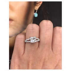 Amazing 14k White Gold Engagement Ring with 2.00ct Diamonds