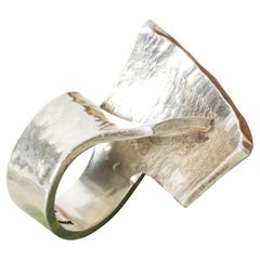 Modernist Silver Ring by Rey Urban, Aage Fausing, Denmark, 1960s