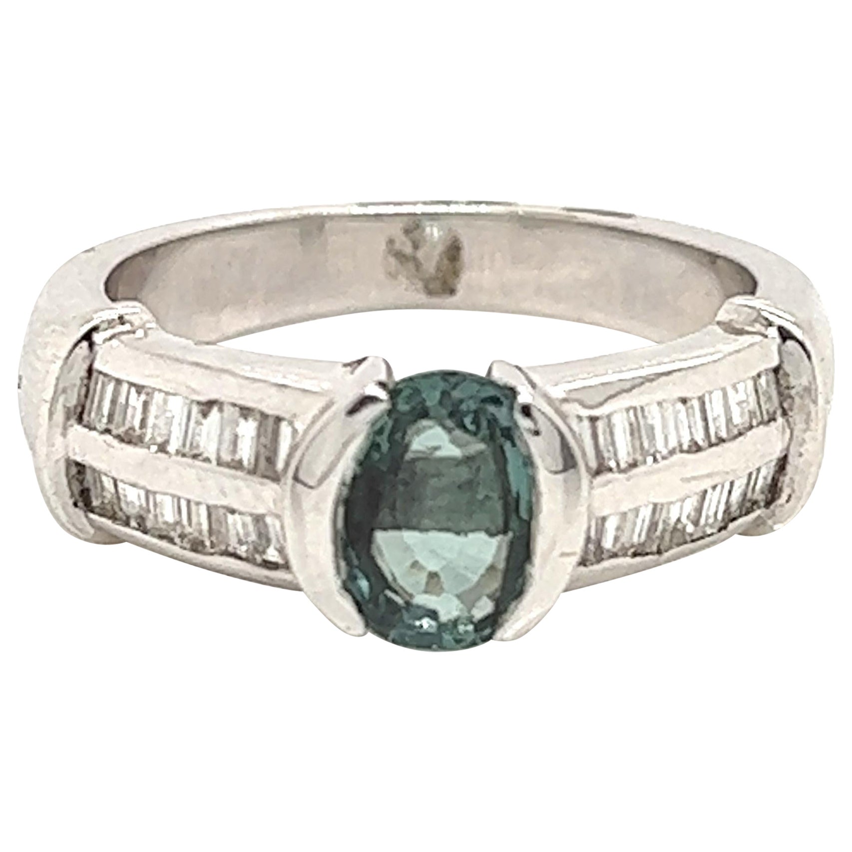 Natural GIA Certified 1.25 Ct. Alexandrite Cocktail Ring For Sale