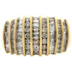 Rachel Koen Diamant-Herrenring 10K Gelbgold 4,39cttw