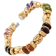 Bulgari Multi-Gemstone Gold Bracelet