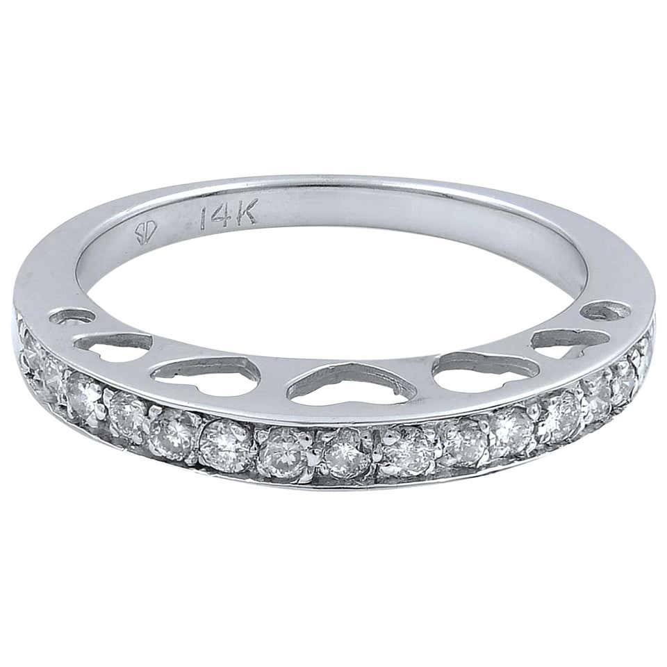 Inset Diamond Ring - 76 For Sale on 1stDibs | inset diamond wedding ...