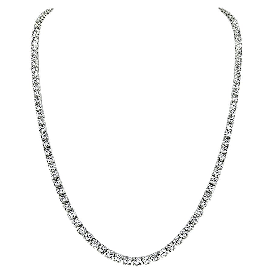25.00ct Diamond Necklace For Sale