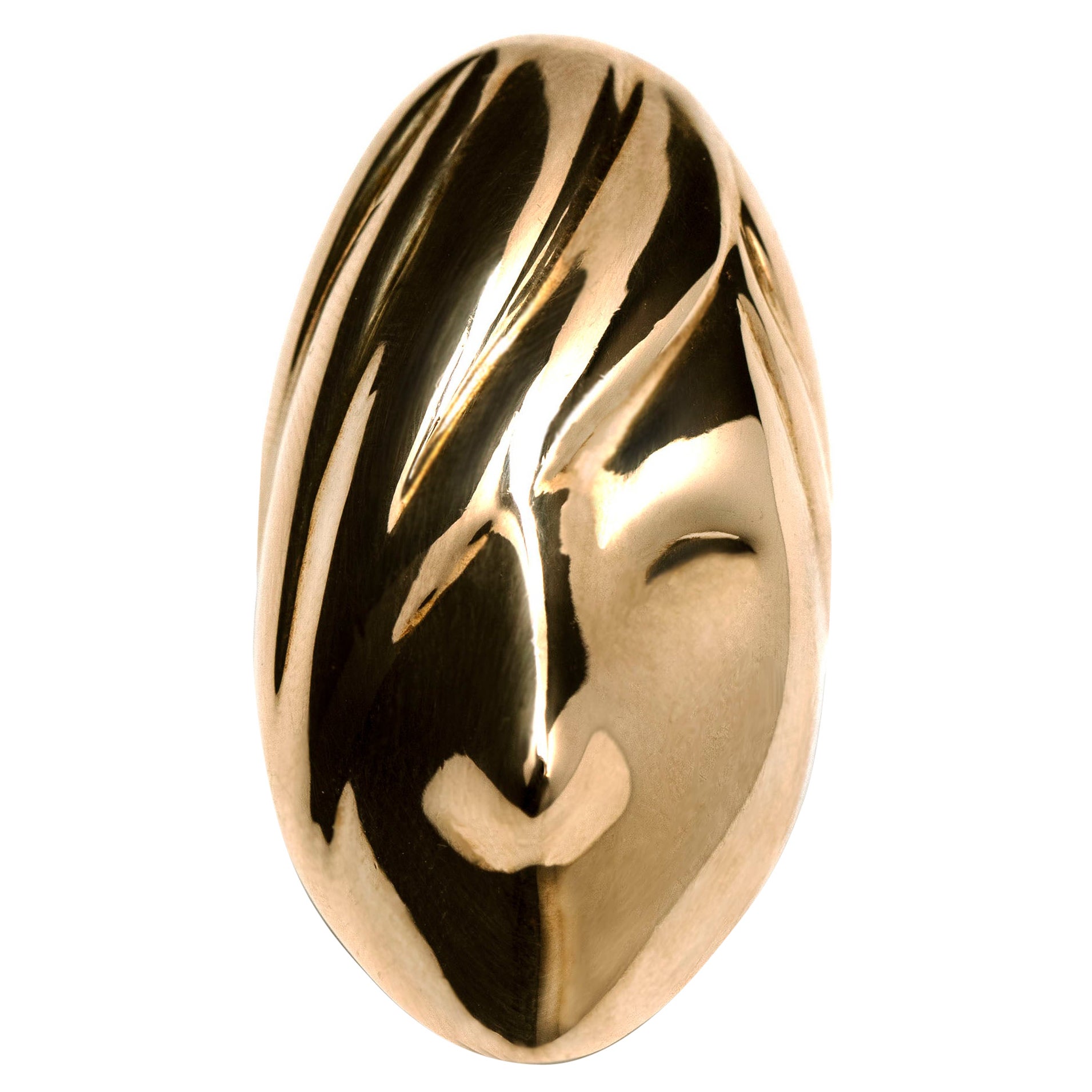 For Sale:  Brenna Colvin, Faces Collection, 'Jorgensen', Gold Plated Sterling Silver