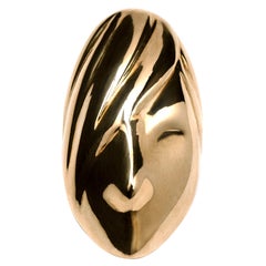 Brenna Colvin, Faces Collection, 'Jorgensen', Gold Plated Sterling Silver