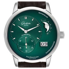 Glashutte PanoMaticLunar Orologio Automatico Uomo in Acciaio 1-90-02-13-32-62 Scatola Documenti