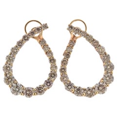 Bucherer Gold Fancy Diamond Earrings