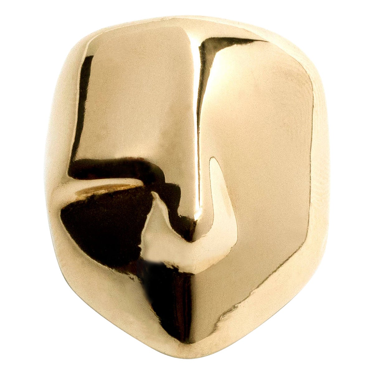 Brenna Colvin, Faces Collection, 'Renee', Gold Plated Sterling Silver