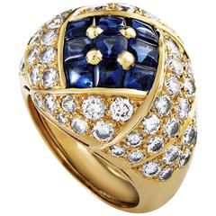 Piaget Sapphire Diamond Gold Ring at 1stdibs