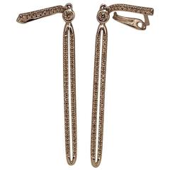 Fancy Diamond Gold Earrings