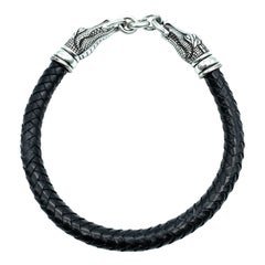 Kieselstein Cord .925 Sterling Silver Alligator Leather Cord Necklace