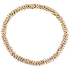 Vintage Gold Link Necklace 