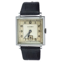 Retro Art Deco Gents Manual Wristwatch by French Watchmakers Judex, circa 1930