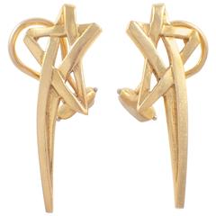 Tiffany & Co. Paloma Picasso Gold Star Earrings 