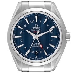 Omega Seamaster Aqua Terra GMT Co-Axial Watch 231.10.43.22.03.001 Box Card