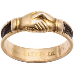 Antique Gold Memorial Fede Ring