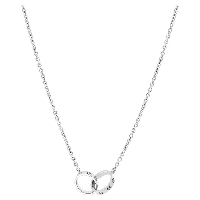 Cartier Small Love Necklace 18k White Gold At 1stdibs Cartier Small Love Necklace 18k White Gold At 1stdibs