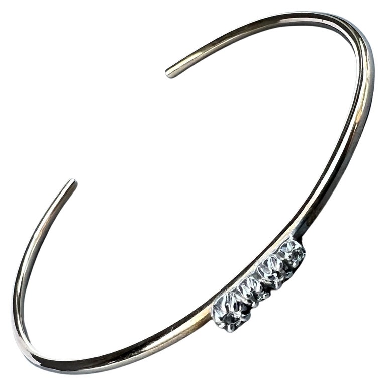 Sapphire Gold Love Bracelet Arm Cuff Bracelet J Dauphin For Sale at 1stDibs