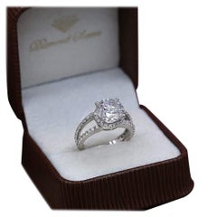 Amazing 18k White Gold Engagement Ring w/ 5.32ct. Diamonds