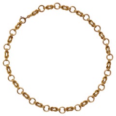 Retro 18 Carat Gold Hermès Paris Knot Necklace