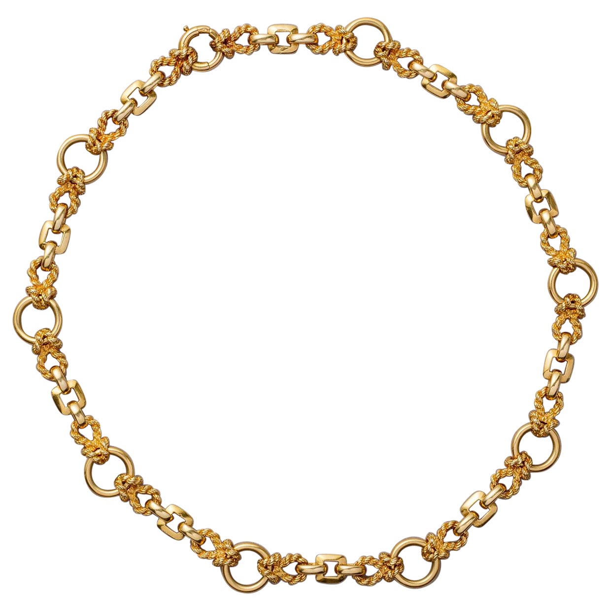 18 Carat Gold Hermès Paris Knot Necklace