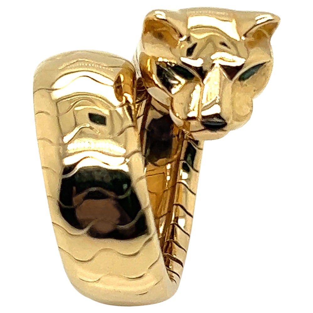 Cartier, Panthère 18k Yellow Gold Emerald Ring