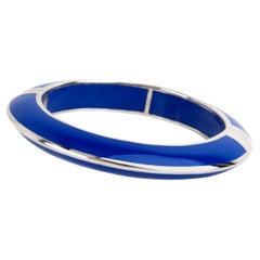 Miriam Salat Navy Blue Sterling Silver Bangle