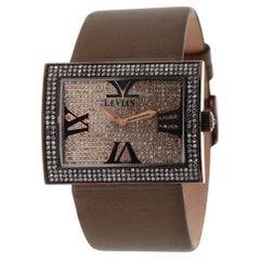 Le Vian Rectangle Ladies' Wristwatch featuring of Chocolate Diamonds