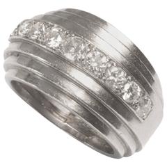 1930s Rene Boivin Diamond Platinum Ring