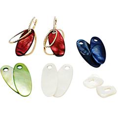 Licia Mattioli Crazy Colors Gemstones 18kt Gold & Diamonds Day & Night Earrings