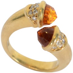 Mauboussin Citrine Diamond Gold Ring