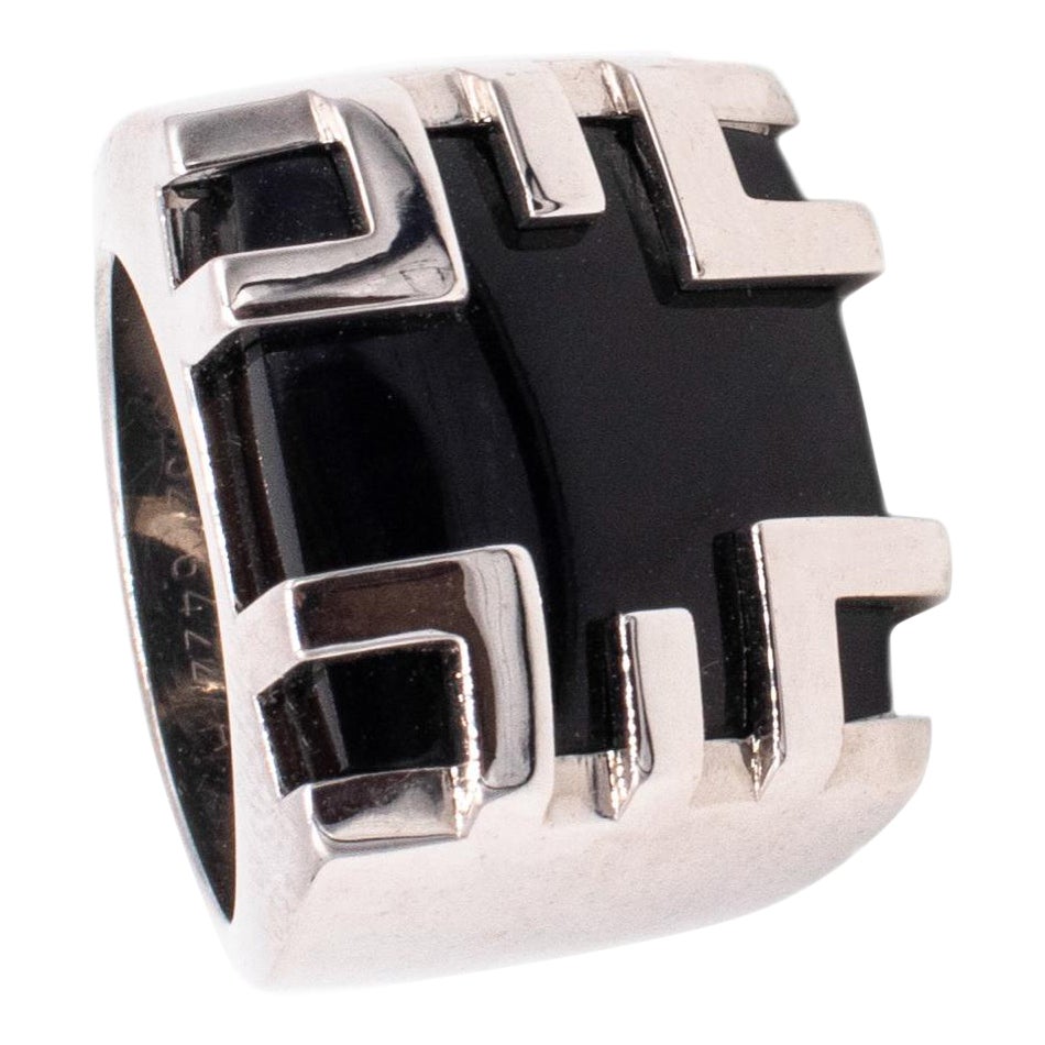 Cartier Paris Le Baiser Du Dragon Ring aus 18kt Weißgold mit Haws Eye Edelstein