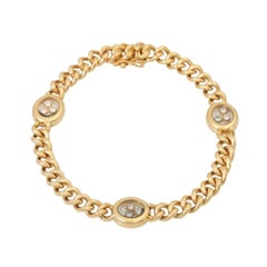 Chopard 'Happy Diamonds' Round Curb Bracelet, Especially with 9 Brilliant-Cut