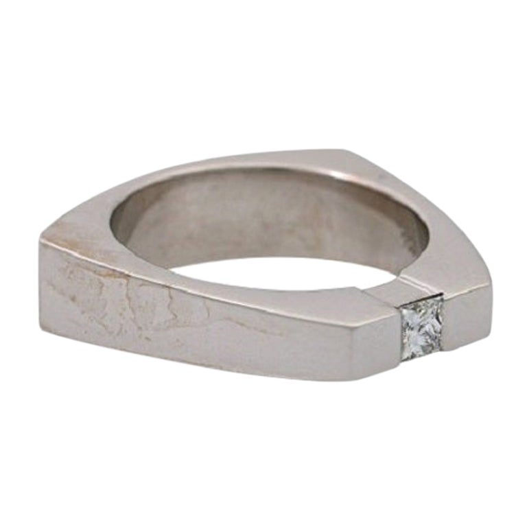 A Princess Cut solitaire diamond ring *SOLD*