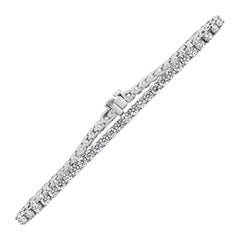 Roman Malakov Diamonds Classic Bracelet Tennis Classique 4.82 Carats Total Brilliant Round Diamond