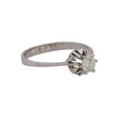 Solitaire Ring with Brilliant Approx. 0.3 Ct