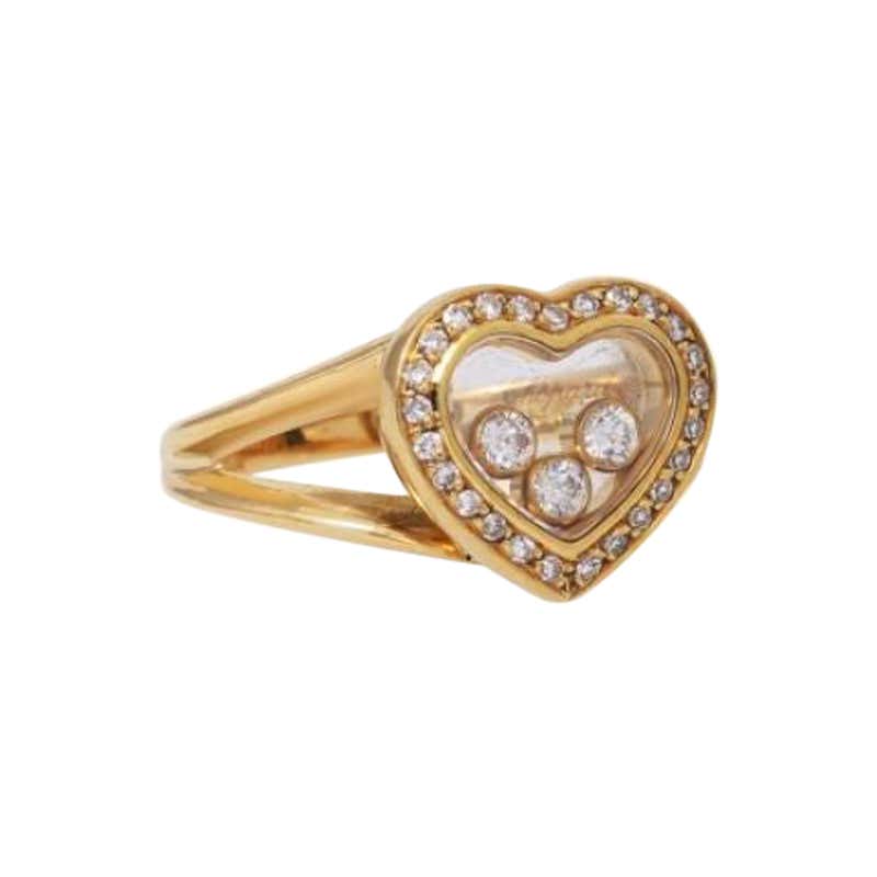CHOPARD Happy Diamonds Square Floating Ring For Sale at 1stDibs