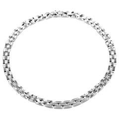 Cartier Maillon Panthere Diamond Gold Necklace