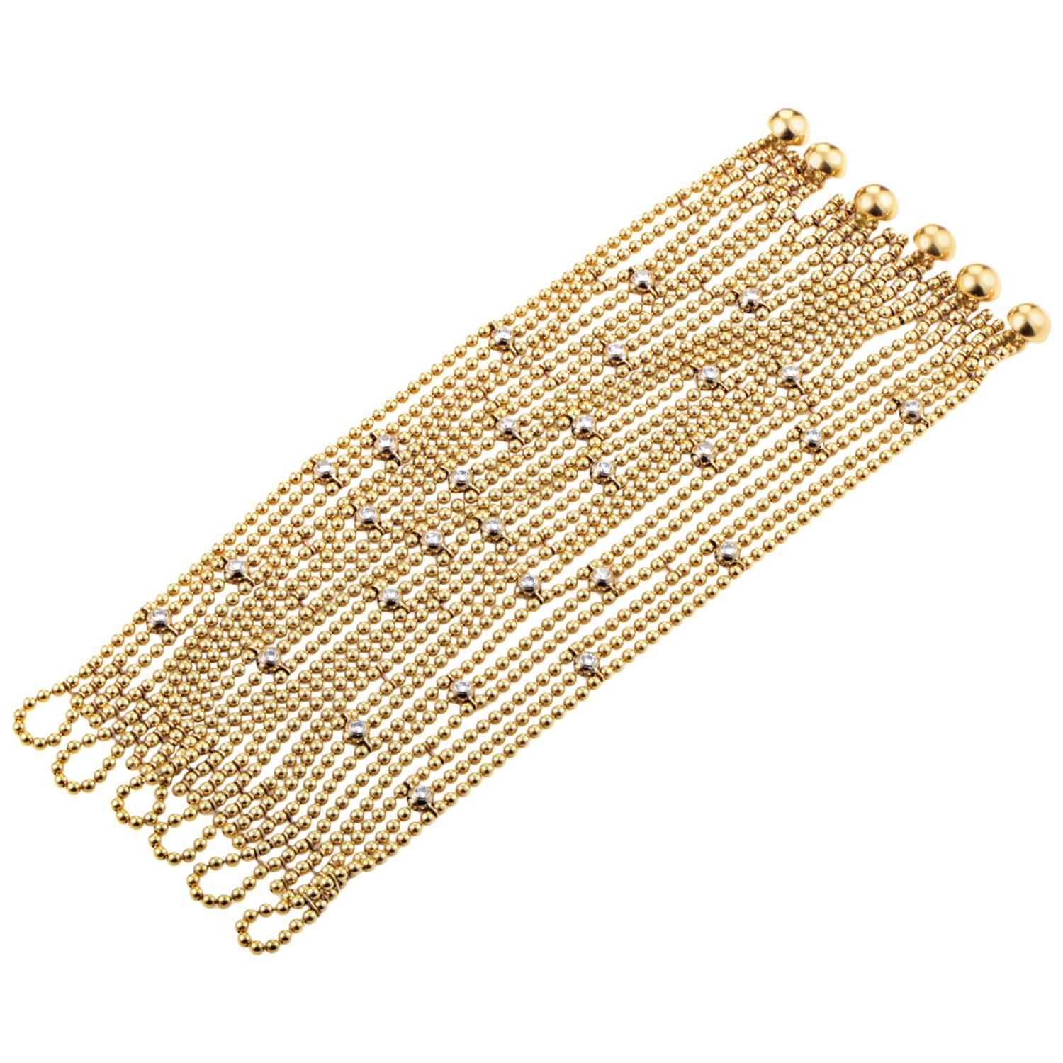 Cartier Draperie Diamond Gold Bracelet