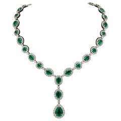 Emerald and Diamond Necklace