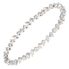 Bracciale con diamanti a forma multipla