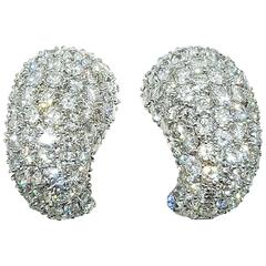 8.50 Carats Diamonds Gold Earrings 11