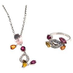 Cartier "Sorbet" Collection Set Ring and Necklace