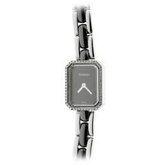 Chanel Ladies Stainless Steel Diamond Ceramic Premiere Quartz Wristwatch